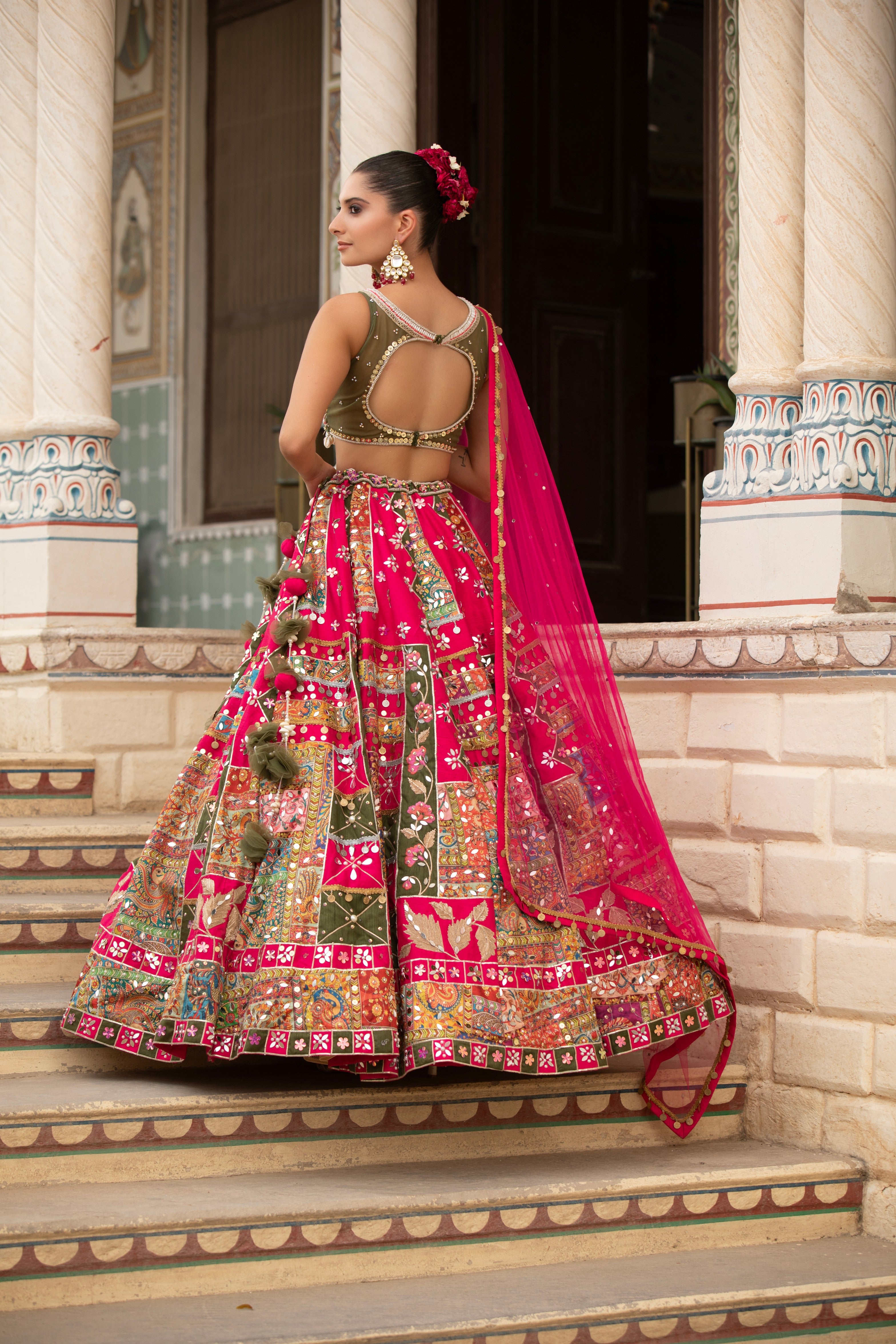The Kaleidoscope Folk Lehenga Set