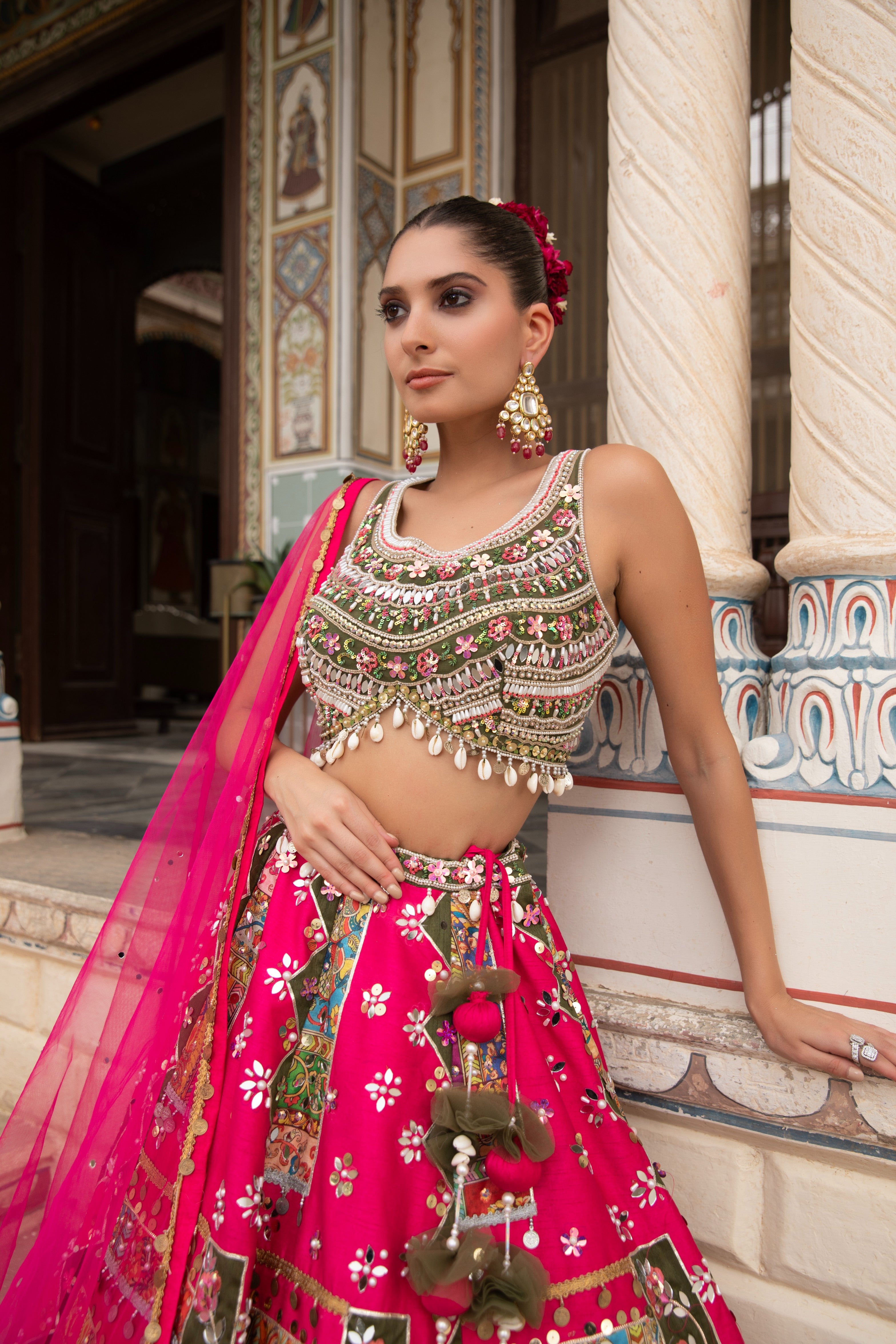 The Kaleidoscope Folk Lehenga Set