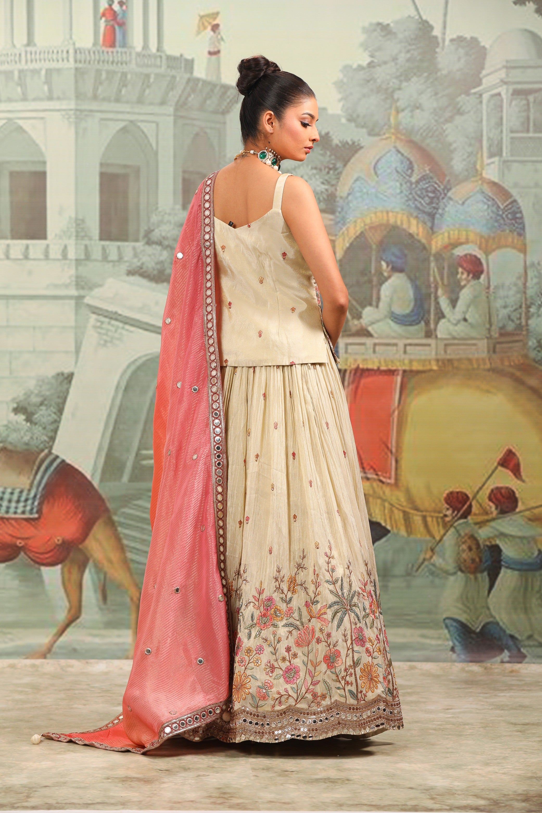 The Garden Tapestry Peplum Lehenga Set