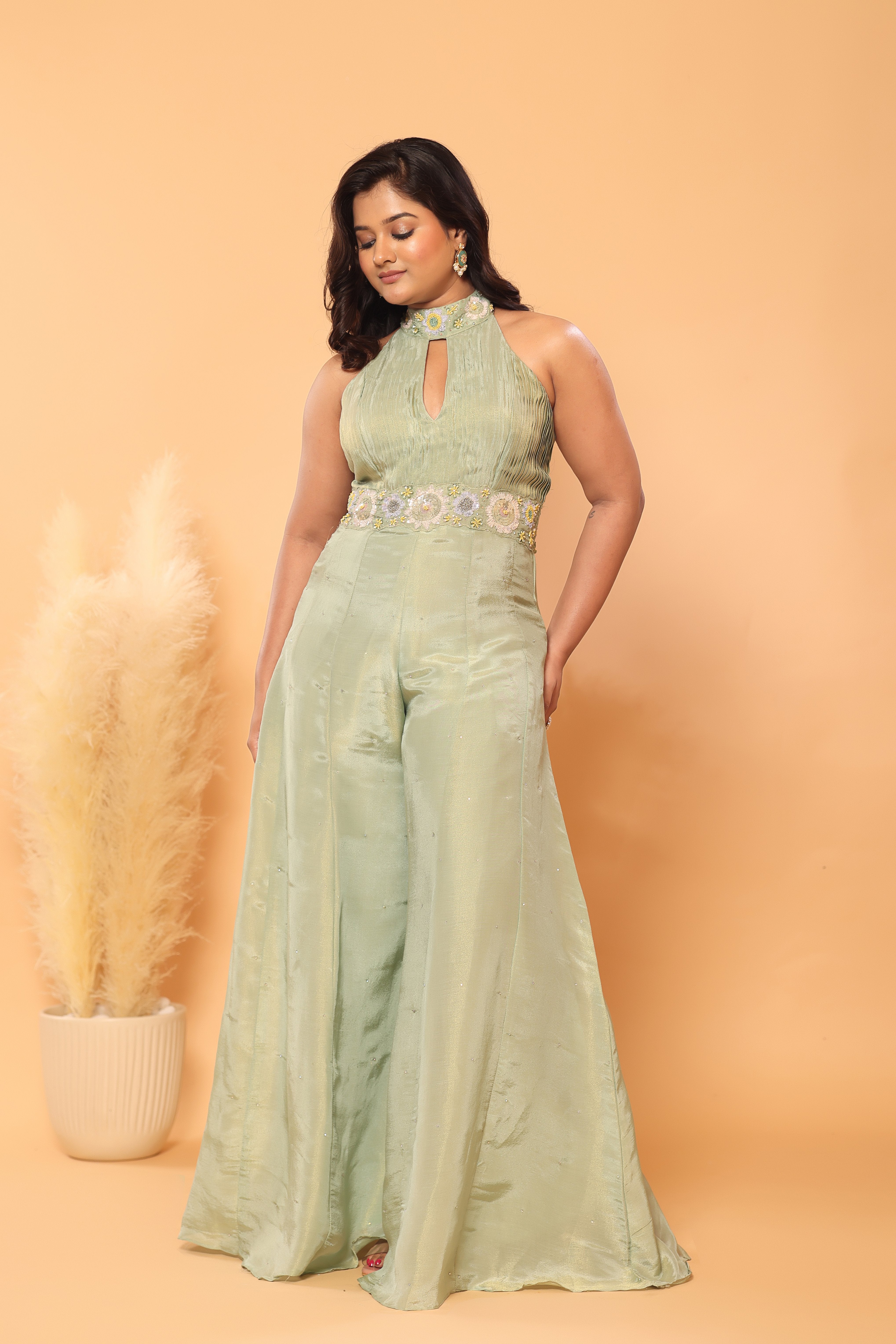 Golden Hour Halter Neck Jumpsuit