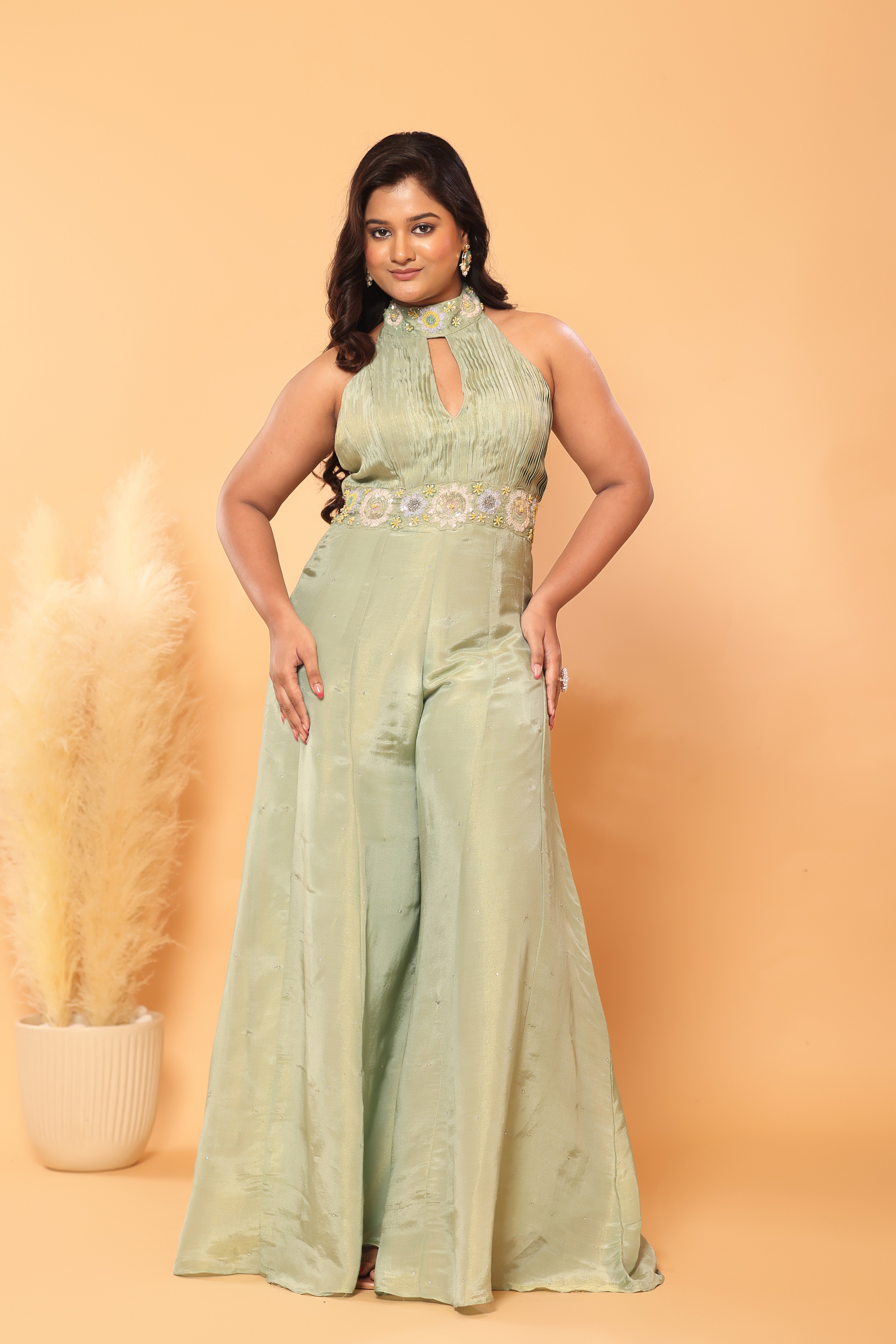 Golden Hour Halter Neck Jumpsuit