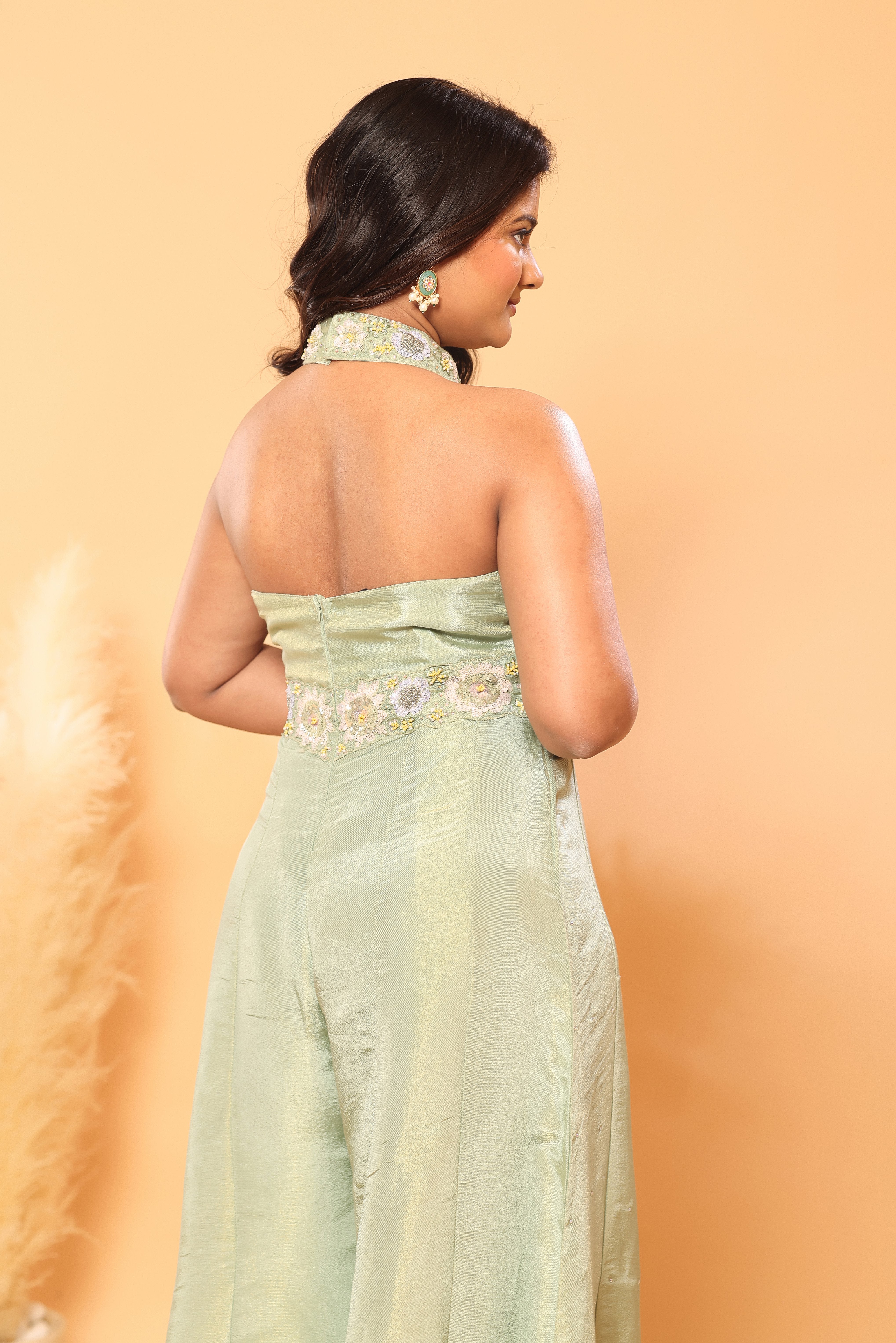 Golden Hour Halter Neck Jumpsuit