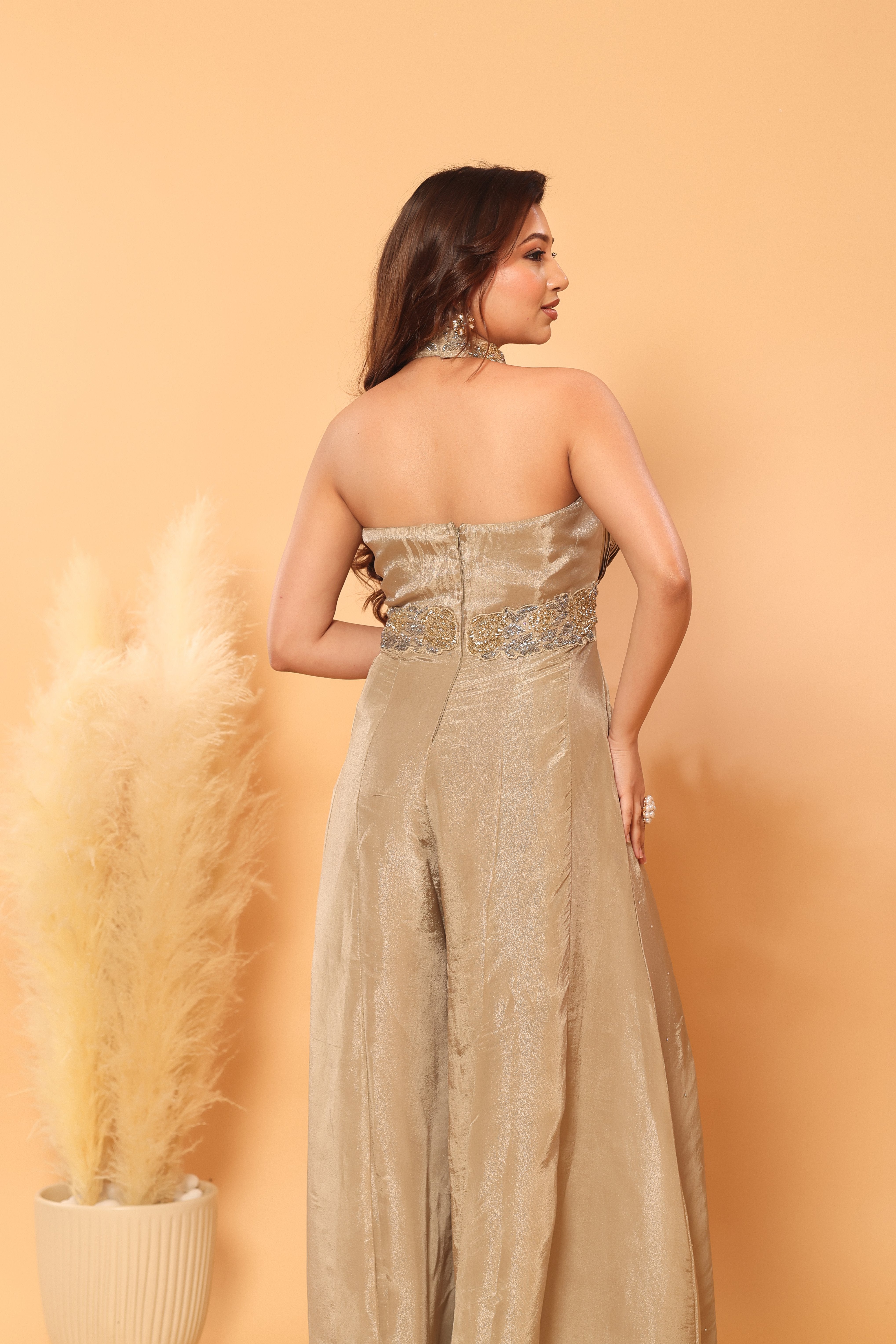 Golden Hour Halter Neck Jumpsuit