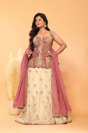 Dusty Rose + Ivory