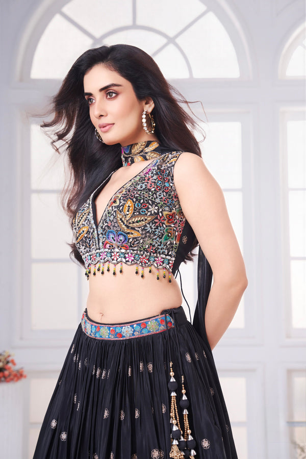 Midnight Mosaic Lehenga Set