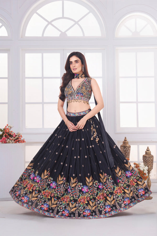 Midnight Mosaic Lehenga Set