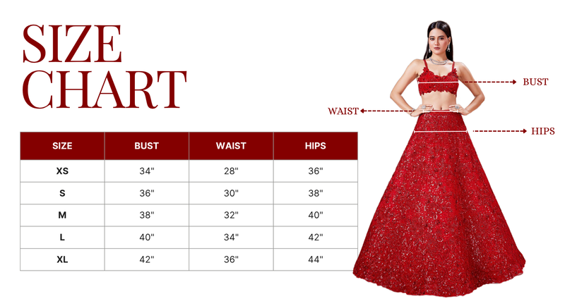 Size guide measurement diagram